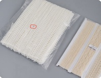 Support personnalisé 4cm coton dentelle pli fabricants vente en gros jupe décoration dentelle accessoires broderie vague dentelle élastique