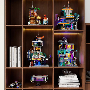 Lumibricks L9098 Nuovo Modello di Stazione Ferroviaria Sospesa Cyberpunk con Illuminazione LED, Set di Costruzioni da 2760 Pezzi, Regalo per Bambini - Product Image 4