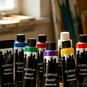 Juego de <span class=keywords><strong>Pintura</strong></span> Acrílica de 12 Colores, 12 ml, en Tubos de Aluminio con Caja de Colores, para Aprendizaje Artístico y Uso Principiante, Resistente al Agua y Fácil de Limpiar - Product Image 6