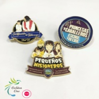 Pathfinder club vente chaude logo personnalisé badges en métal broche porte-clés brillant plaqué or forme de triangle porte-clés