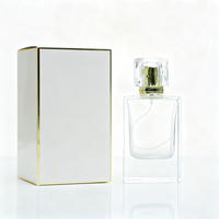 Flacon en verre de 30 ml au design unique, flacon de parfum de luxe en verre de 100 ml, flacon vaporisateur de parfum vide en verre