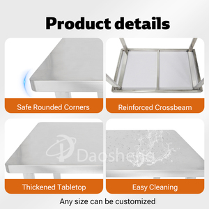 DaoSheng tavolo per la preparazione della <span class=keywords><strong>Pasta</strong></span> di alta qualità per il ristorante Garage laboratorio banco da lavoro tavolo da lavoro per il laboratorio tavolo di lavoro della Pizza - Product Image 3