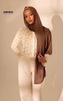 Écharpes traditionnelles pour femmes musulmanes, châles, hijab en mousseline de soie perlée imprimée de qualité supérieure, hijab doux