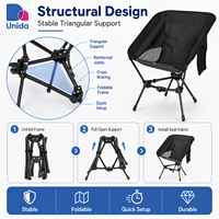 Chaise pliante portable avec sac de transport, poche latérale et maille respirante pour le camping, la plage et les pique-niques