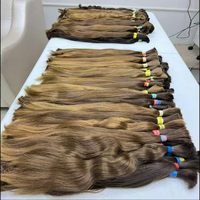 Perruque Tressée Naturelle pour Tressage Russe, Donneur Unique, Blond Miel, Non Transformé, Vierge Européenne, Extensions de Bande