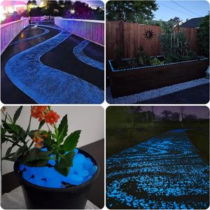 100 pièces pierres lumineuses de nuit lueur dans les cailloux sombres roches de pierre rougeoyantes pour la décoration d'aquarium - Product Image 4