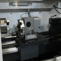 Torno CNC Horizontal de Cama Plana CK6150, de Servicio Mediano, con Sistema de Control GSK, Multifuncional, 6 Estaciones de Herramientas