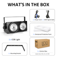 Lumière COB 2-en-1 200W pour scène, mariage, fête, discothèque