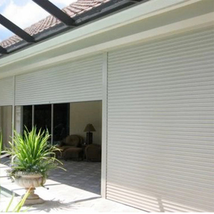 Portões de Garagem Automáticos de Aço Personalizados de Alta Qualidade com Design Industrial e Proteção Contra Vento - Product Image 5