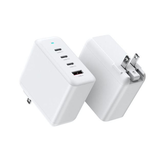 Portable 100W 4-Port Type-C Charger Fast GaN PD Wall Charger with USB Connection Power Supplies Accessory