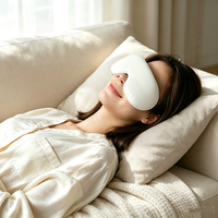 Masque oculaire chaud/froid avec lumière de réveil Sunrise, masseur oculaire intelligent rechargeable pour les yeux secs, les yeux gonflés et pour favoriser le sommeil