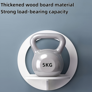 Siêu Mạnh Mẽ Trắng Không Có Khoan Tường Trang Trí Tổ Chức Giá Gỗ Nhựa Nổi Kệ Cho Nhà Phòng Khách Văn Phòng Phòng Ngủ - Product Image 3