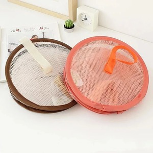 <b>Foldable</b> Mesh Herb Drying <b>Basket</b> with Zippers - Hanging Bra Clothes Dryer Rack for Kitchen And Laundry - Product Image 3