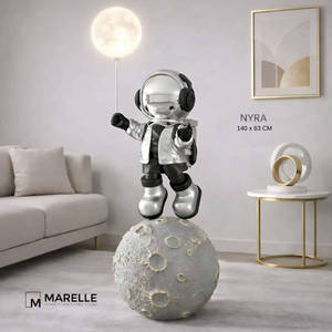 Escultura Artística de Astronauta Pintada a Mano en Resina, Modelo Espacial, Estatua Grande de Colección para Sala de Estar, Venta al Por Mayor - Product Image 5