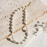 Gemnel Designer Bracelets de perles d'eau douce naturelles en argent 925 Bracelet de perles d'eau baroque véritable Bijoux