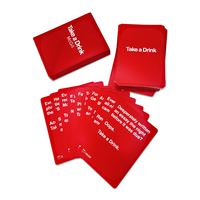 Échantillon de cartes de jeu personnalisées gratuites pour l'apprentissage, avec boîte cadeau, service de conception d'impression sur mesure, jeu de cartes à boire