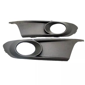 Volkswagen Jetta Front Bumper Lower Grille Fog Light Bezel ABS Trim 2011-2014 <b>Clip</b> On - Product Image 4