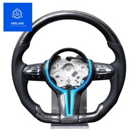Volant en fibre de carbone pour BMW E90 E91 E92 E93 E87 E70 E71 F30, volant sport M3 personnalisé pour voiture