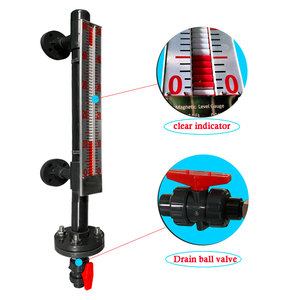 خزان زيت الديزل مضاد للتآكل مقياس مستوى تعويم مغناطيسي مقاوم للتآكل مؤشر مستوى السائل مصنوع من مادة PP/PVC - Product Image 1