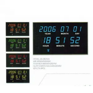 Automatic radio function time set led digital wall calendar clock
