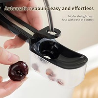 Outil de cuisine portable manuel intelligent multifonction en plastique pour retirer les noyaux de fruits et légumes, machine à dénoyauteur de cerises
