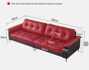 Juego de Sofás de Estilo Moderno de Mediados de Siglo, Tres Plazas, Respaldo Recto, Patas Altas, para Sala de Estar, Tamaño Pequeño, Retro, Minimalismo Italiano, Negro - Product Image 5