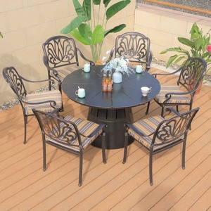 Poltrona <span class=keywords><strong>balcone</strong></span> tavolo <span class=keywords><strong>da</strong></span> pranzo <span class=keywords><strong>e</strong></span> sedia Set di lusso giardino esterno Patio a bordo piscina Hotel Villa bar ristorante mobili - Product Image 3