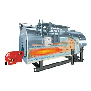 High Efficiency Fire Tube Three Pass Natural Gas Fired 10ton/Hr Industrial Steam Boiler for Textile