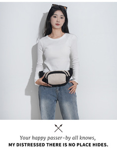 Sac bandoulière unisexe de haute qualité, sac de cyclisme portable, petite sacoche de taille pour téléphone en nylon imperméable - Product Image 5