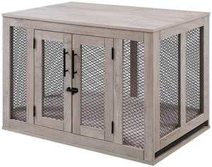 Dog House Pet Indoor Bed Wood Shelter Kennel Living House Dog Cage Crate Puppy Kennel Dog Whelp Box Niche Chien