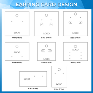 Pandasew biểu tượng tùy chỉnh sang trọng Thẻ trắng đồ trang sức bao bì trường hợp & hiển thị cho Vòng Cổ Vòng Bông tai thẻ & thẻ - Product Image 6