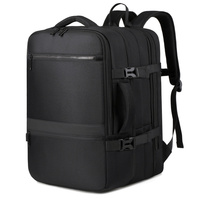 Mochila de negocios unisex de gran capacidad, duradera, con USB, Oxford, expandible, de poliéster, para viajes, escuela, portátil.