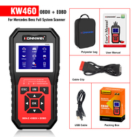 Herramienta de Diagnóstico Completo de Sistemas KW460, Escáner Obd2 para Mercedes-Benz, Reinicio de Aceite, Sistema DME del Motor