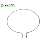 XIAOSHU eléctrico 600mm de diámetro horno elemento calefactor tubo 230V 400W calentador Tubular de forma redonda