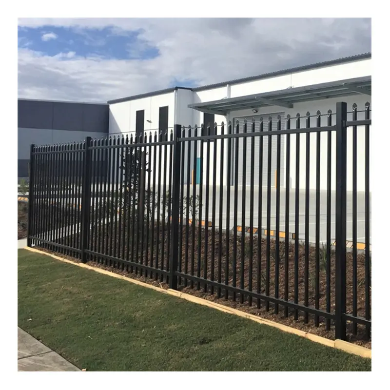 galvanized tube welding security fence panels metal garden fencing