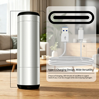 Bouilloire à eau hydrogénée 2-en-1 pour voiture, maison et extérieur, rechargeable par USB, 2000-6000ppb, 250ml
