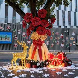 Bouquet de roses géantes romantiques en mousse EVA, décoration florale artistique, grand arbre décoratif, accessoire de mariage pour les réseaux sociaux - Product Image 3