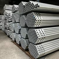 Tuyau en acier galvanisé, rond, trempé à chaud, 1 pouce, 2 pouces, 3 pouces, 4 pouces, 6 pouces, tuyau structurel ERW pour projets de construction