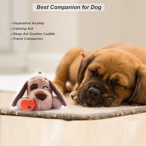 Giocattolo battito cardiaco cane sollievo ansia aiuto calmante cucciolo formazione comportamentale per il sonno di aiuto Comfort succhietto peluche per cuccioli <span class=keywords><strong>gatti</strong></span> - Product Image 2