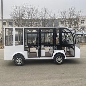 Voiture électrique de tourisme, carrosserie ouverte ou fermée en option, sièges confortables, pour parcs d'attractions, zoos, sites touristiques et voyages. - Product Image 6