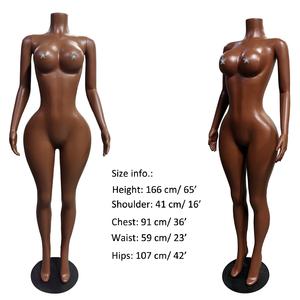 مانيكان لعرض ملابس السباحة باللون الأسمر بحجم كامل وتصميم برازيلي ممتلئ، تمثال عرض بلا رأس على شكل فتاة مثيرة بصدر كبير ومؤخرة بارزة لعرض البكيني وملابس الشاطئ النسائية - Product Image 2