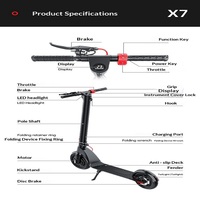 Scooter électrique Hyper Citycoco 36V 6.4Ah 12.5kg, corps léger, robuste, longue portée, 25km/h, fourni directement par l'usine