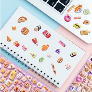 Pegatinas 3D Impermeables con Forma de Comida, Adhesivos de PVC con Logotipo Personalizado, Etiquetas Decorativas con Diseño de Comida - Product Image 6