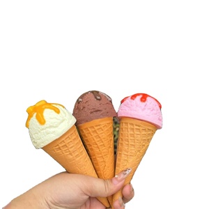 DIY Refrigerator <b>Sticker</b> Props Home Decoration <b>Kitchen</b> Kit Gelato Model Without Edges Artificial Pink Chocolate Sauce Sweet Toy - Product Image 1