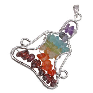 Buda Seven Chakra Colgantes para curar Feng Shui Healing Chakra Producto - Product Image 1