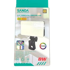 Sanda <b>Led</b> Ambient Light 8W RGB Portable With Stand For Photography And Videography - Product Image 1