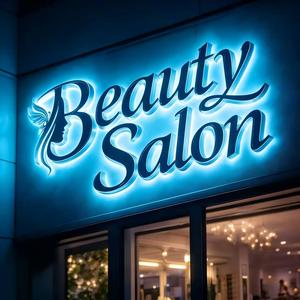 Decoración de Pared Interior, Letrero de Acrílico con Retroiluminación LED 3D para Oficina y Tienda, Fácil Instalación - Product Image 1