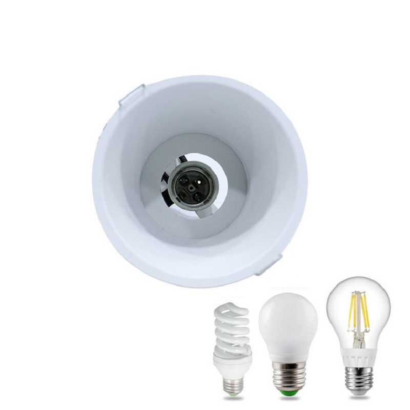 Recessed downlight सुर्खियों छत दीपक आवास E27 प्रकाश स्रोत दीपक धारक