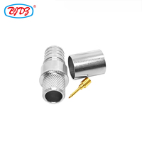 High Quality 50Ohm QMA Plug Male Crimp for RG8 RG8U LMR400 H1000 7DFB 8DFB UAV RF Coax Coaxial Connectors in Stock