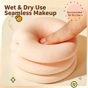 LMLTOP <strong>Lucky</strong> Pony Printed Makeup Sponge <strong>Marshmallow</strong> Soft Powder Puff Non-absorb Liquid Cream Even Coverage For Daily Foundation - Product Image 5